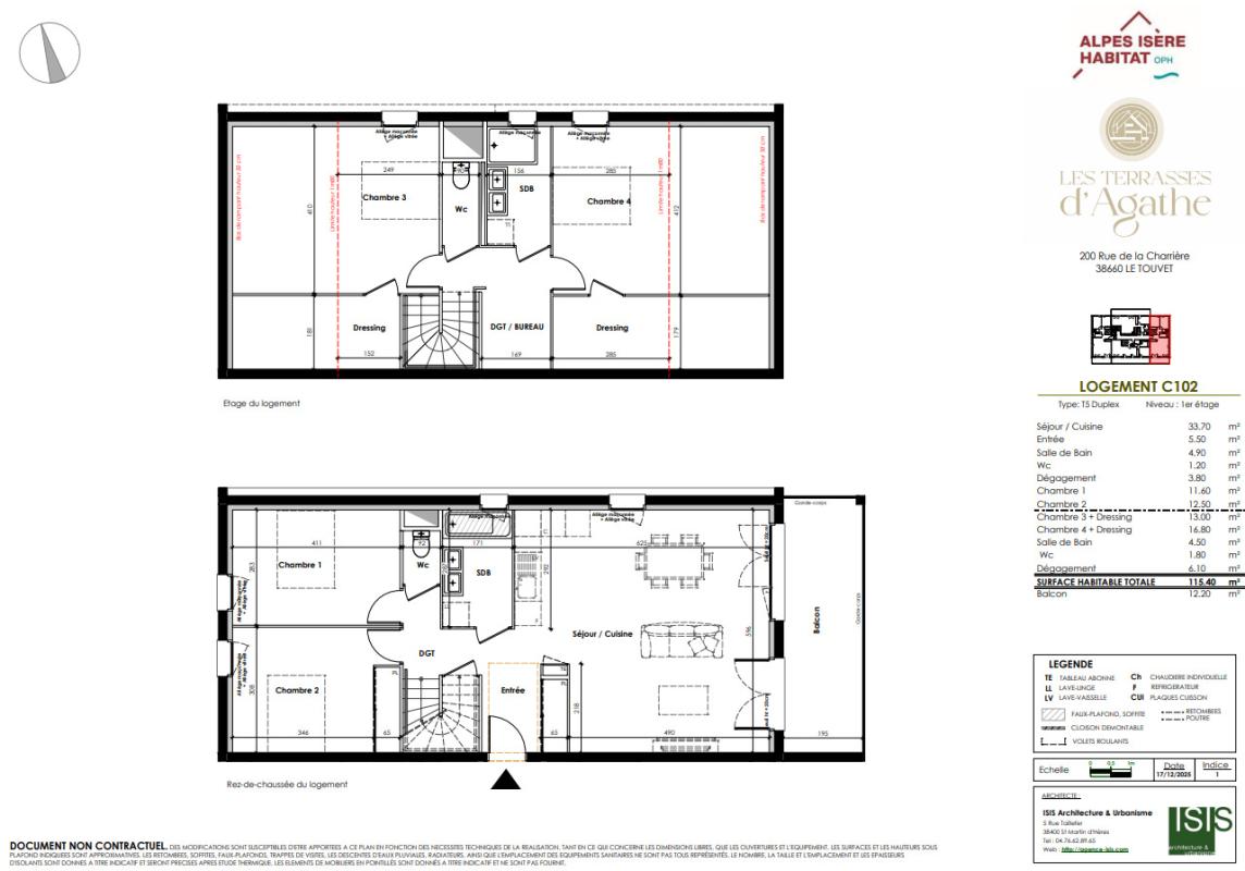 Photo d'un Appartement en vente à LE TOUVET (38660)
