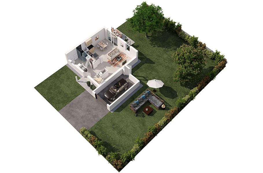 Photo d'une Maison en vente de neuf à ST MAURICE L EXIL (38550)