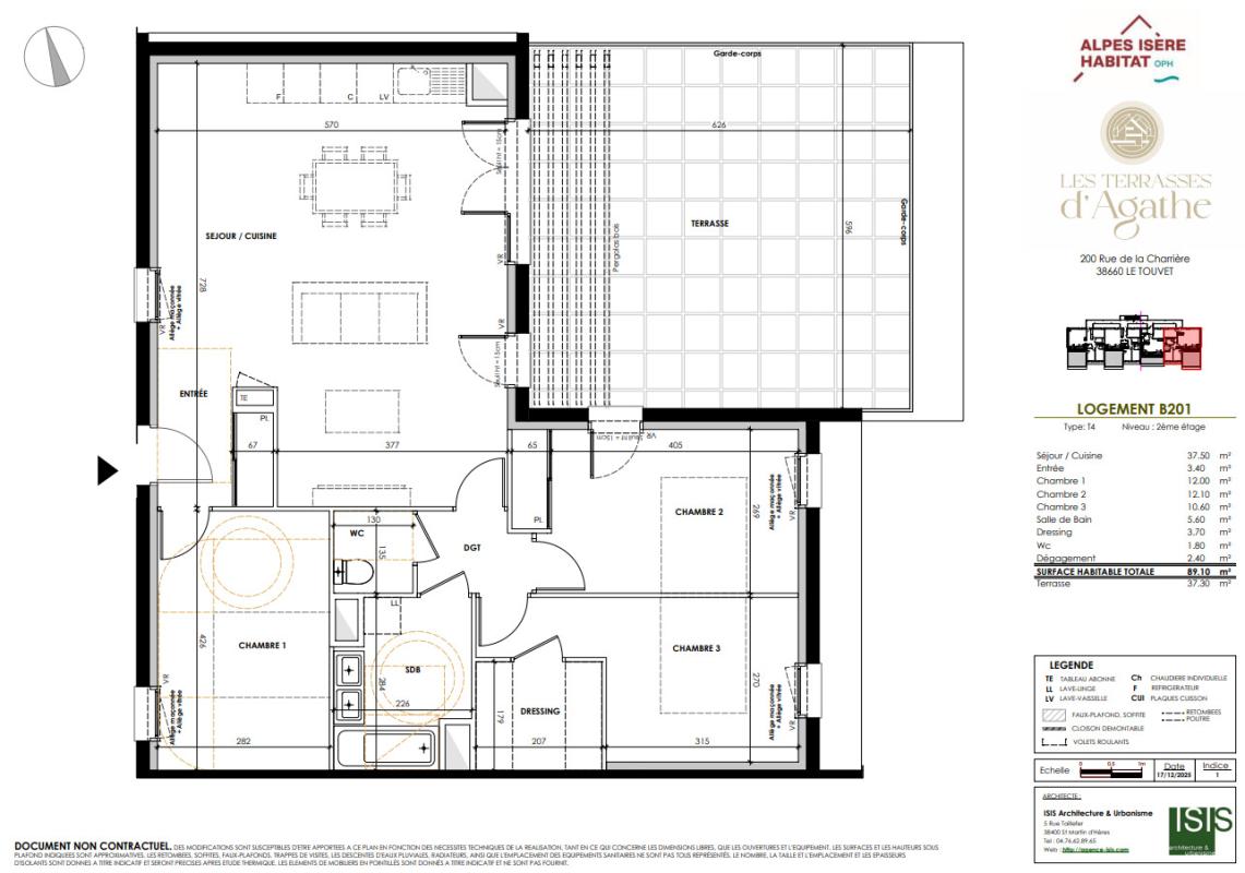 Photo d'un Appartement en vente à LE TOUVET (38660)