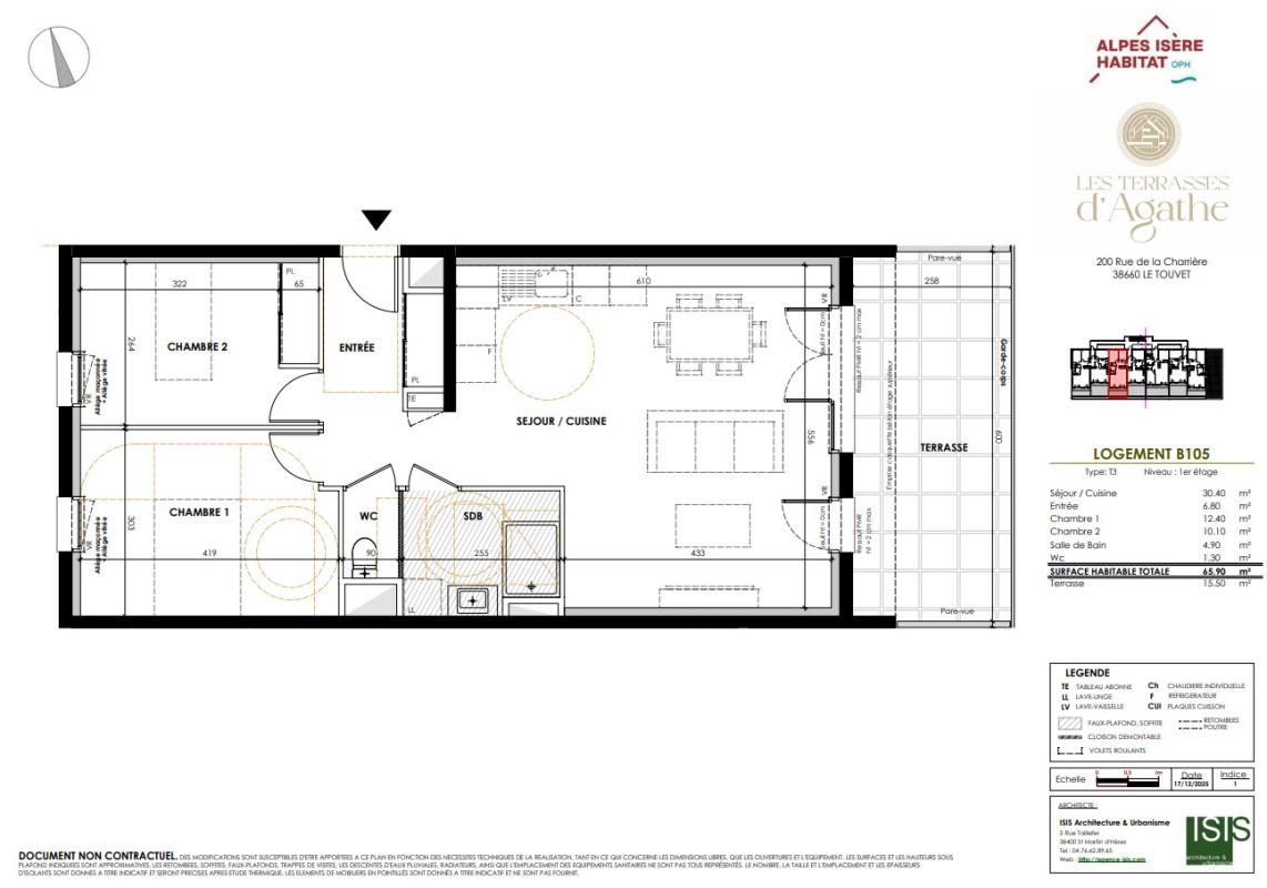 Photo d'un Appartement en vente à LE TOUVET (38660)