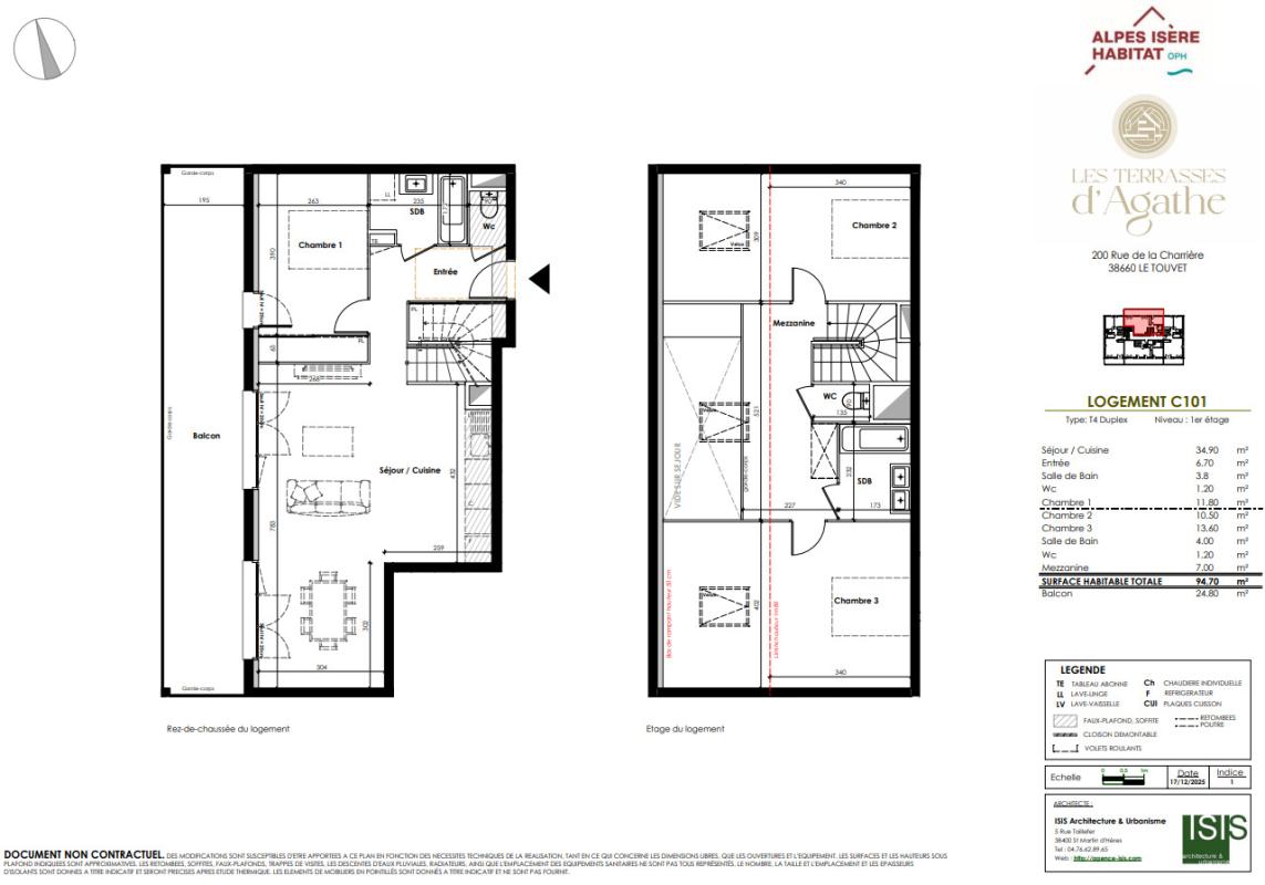 Photo d'un Appartement en vente à LE TOUVET (38660)