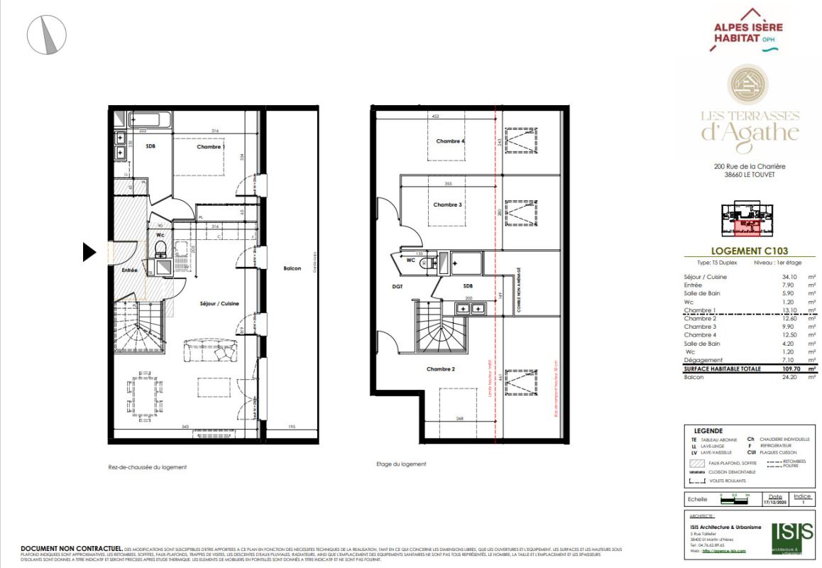 Photo d'un Appartement en vente à LE TOUVET (38660)