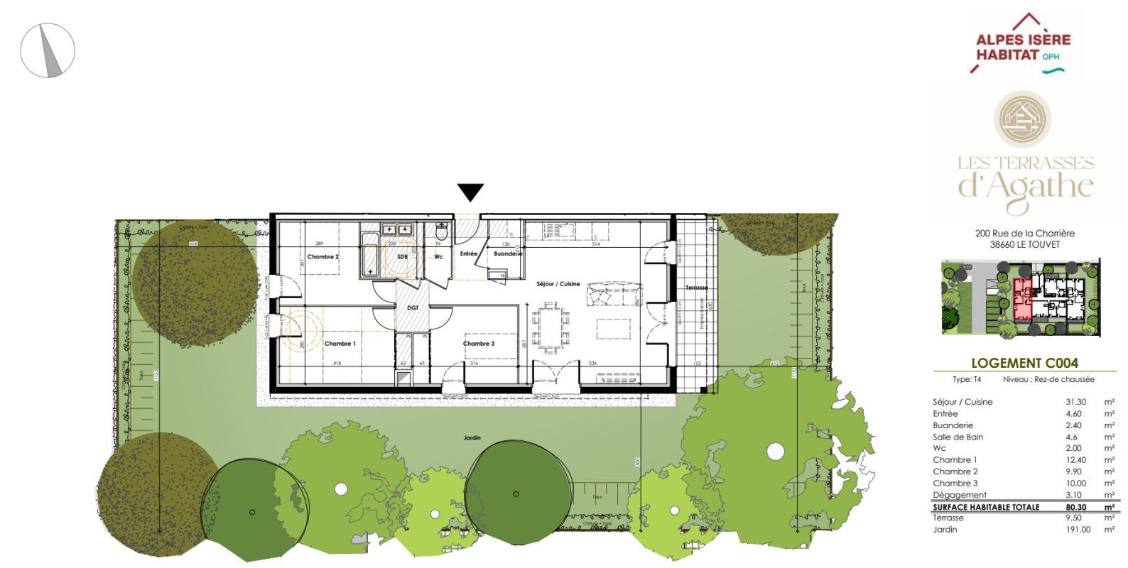 Photo d'un Appartement en vente à LE TOUVET (38660)