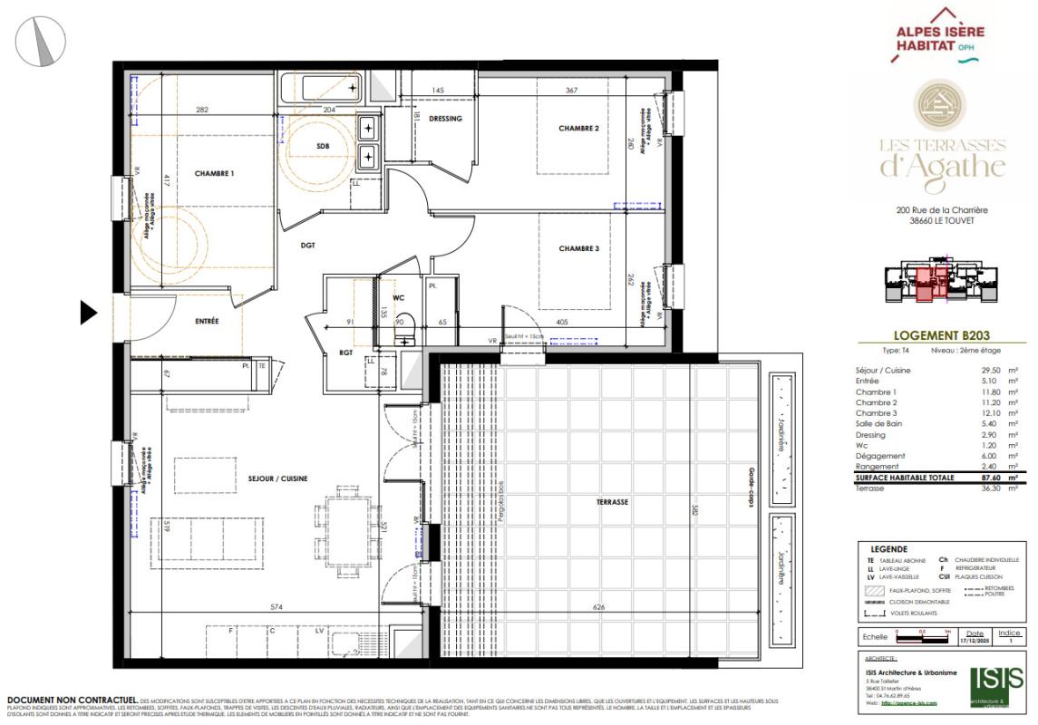 Photo d'un Appartement en vente à LE TOUVET (38660)